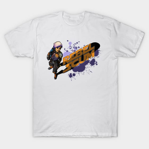 Sabine Wren Rebel Scum! - in English T-Shirt by BixelBoone